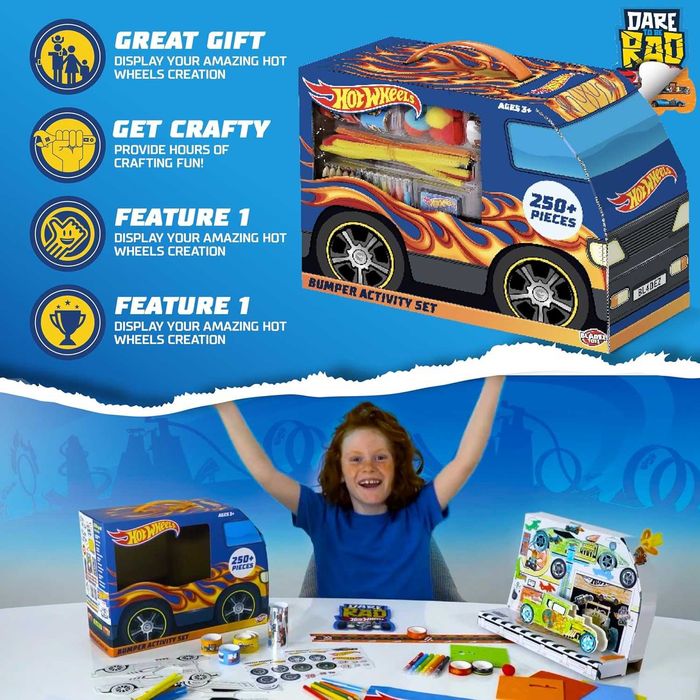 Детски творчески комплект Bladez Hot Wheels Mega Bus 250 части
