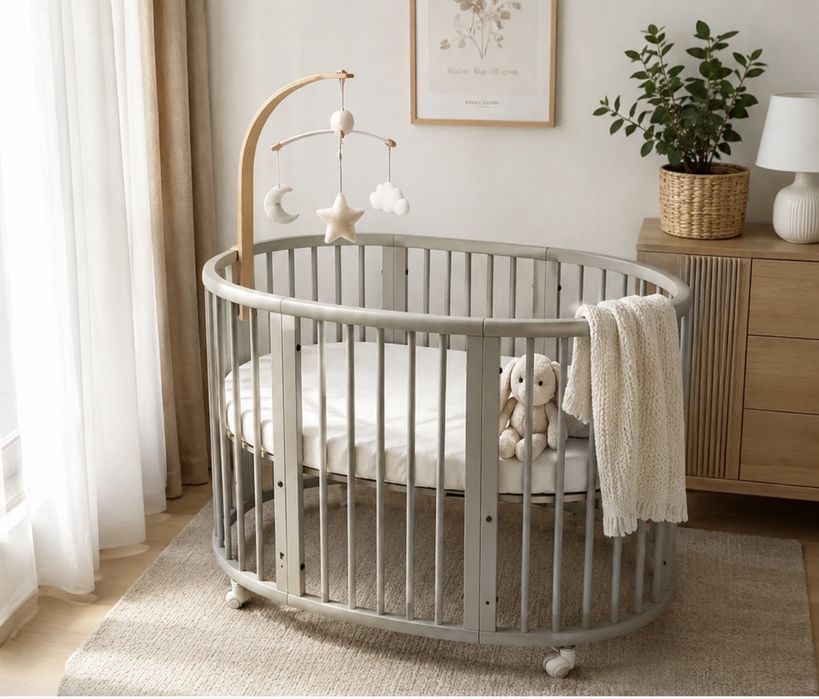 Детско легло Stokke sleepi сиво