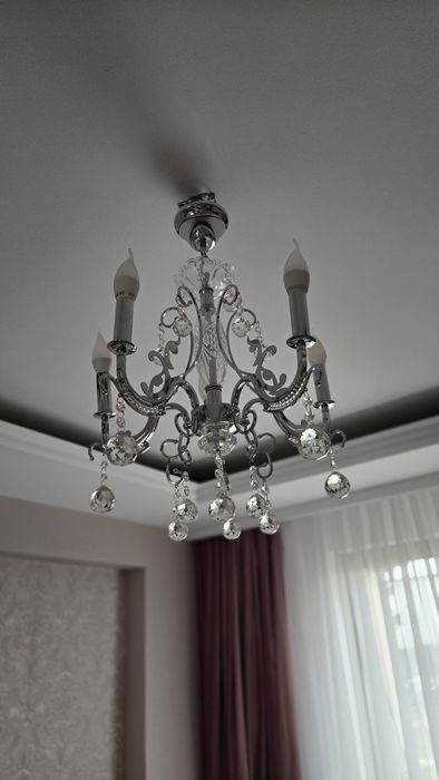 Lustră / Candelabru cu cristale elegant – 5 brațe – stil clasic