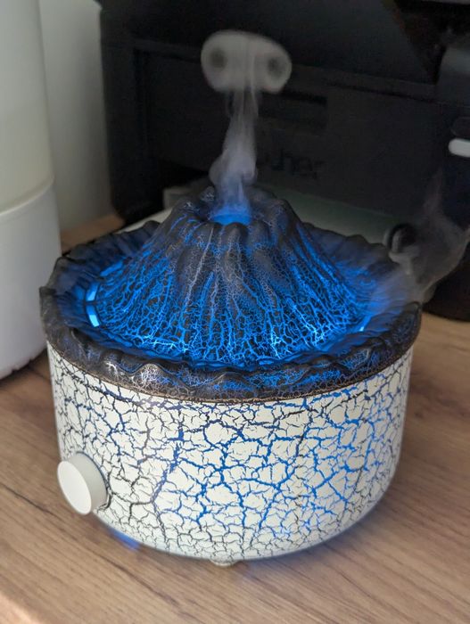 [Uleiuri incluse] Umidificator , lampa de veghe , stil vulca, cadou