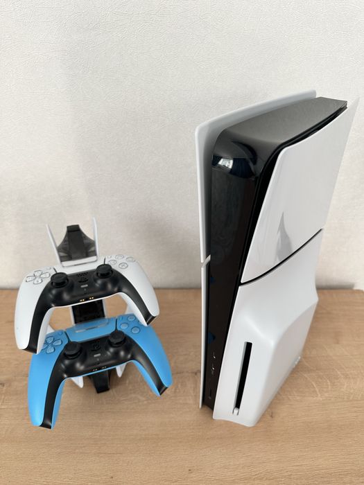 Sony PlayStation 5 Slim + геймпад голубой