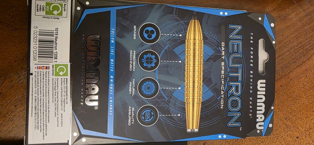 Set darts proferional brass winmau neutron 19 g