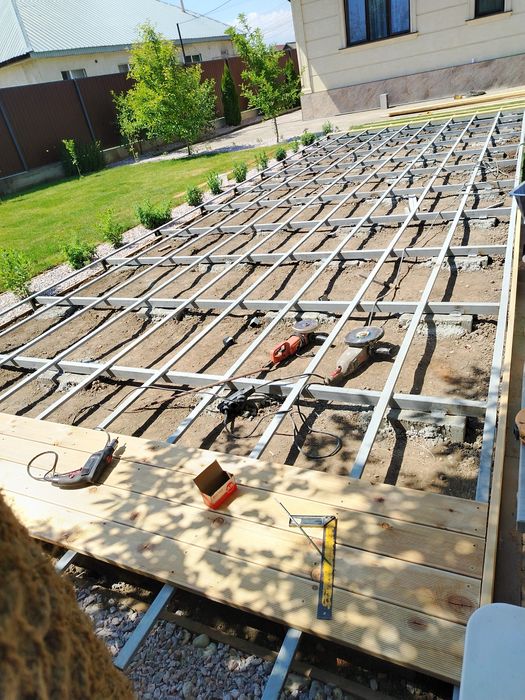 Монтаж терасной доски