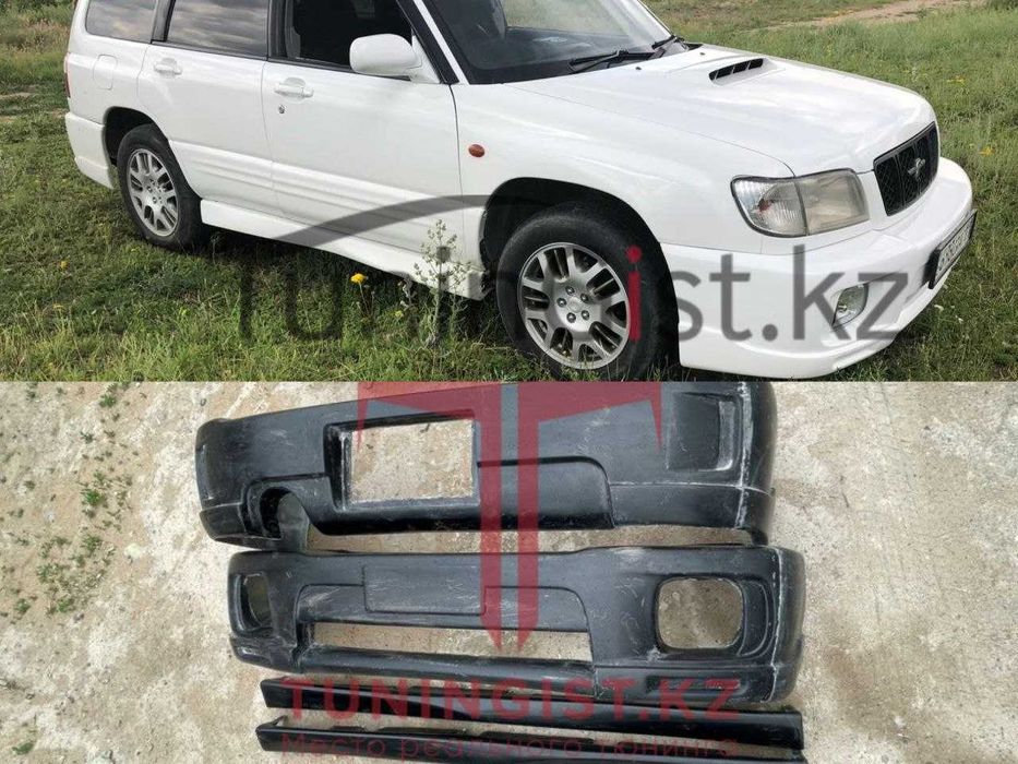 Тюнинг обвес - бампера и пороги STI 2 type M на Субару Форестер СФ SF5