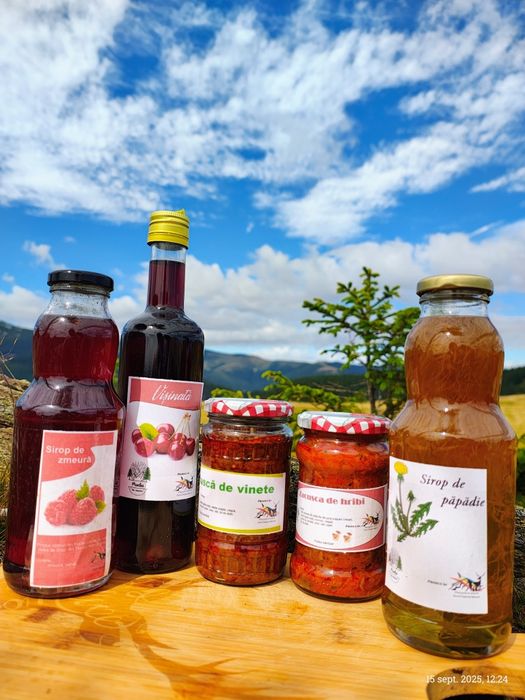 Oferta 5 borcane zacuscă ciuperci munte + 1 dulceață