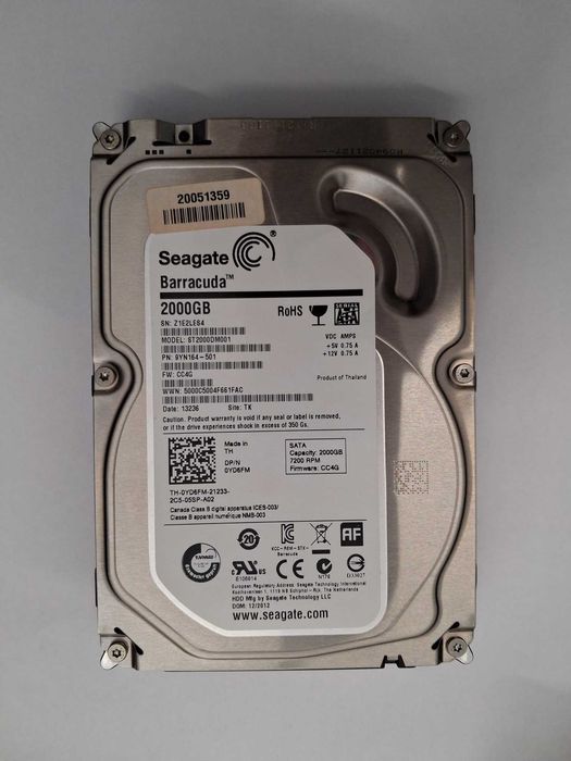 VANDUT ! !HDD 2TB Seagate Barracuda 7200 RPM /3,5"