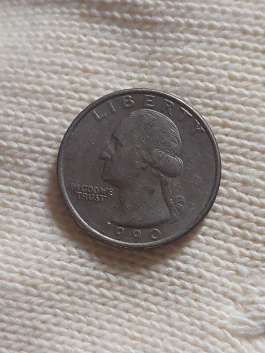 Монета сша 25 цент