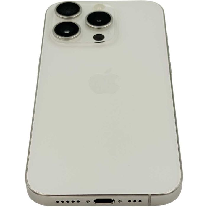 Magazin apple iPhone 15 pro 128gb white titanium excelent garantie