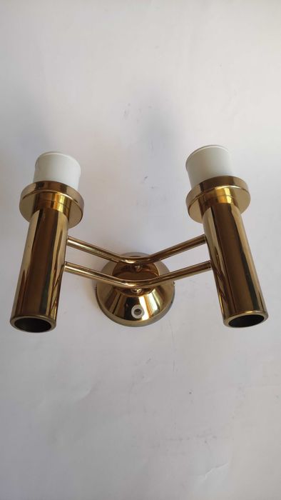 Аплик двойка за стена или таван от месинг