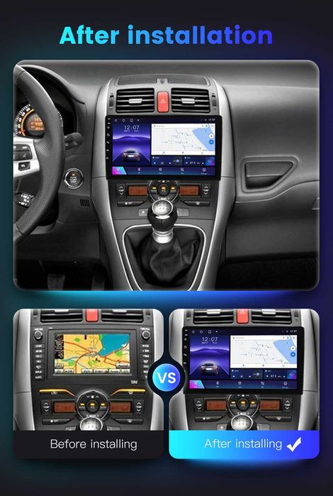 NAVIGATIE ANDROID 14 Toyota Auris 2006 - 2011 1/8 Gb CarPlay + CAMERA