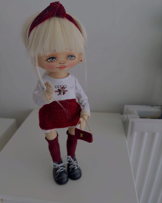 Дрехи и кукли ръчно изработени, handmade. Кукла ръчна изработка