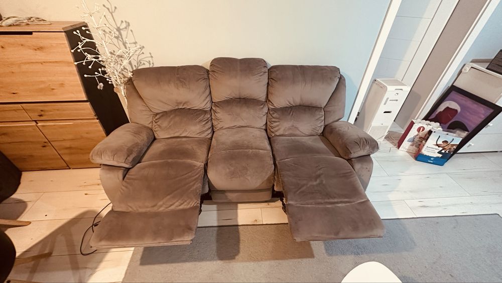 Canapea recliner 3 locuri