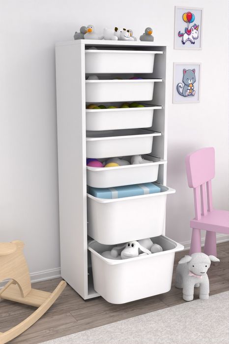 Етажерка за играчки със 7 кошници Промоция!