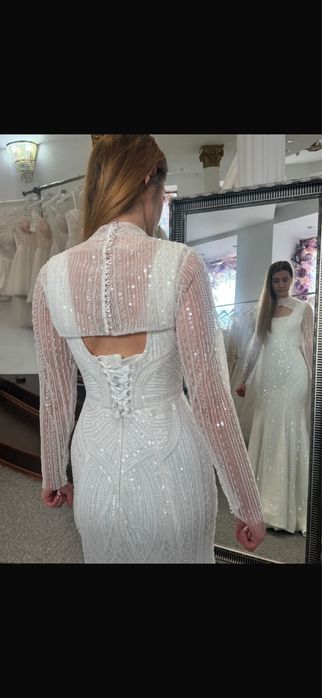 Vand rochie de mireasa Sirena+ bolero