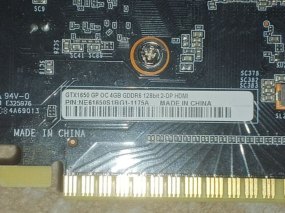 GTX 1650 б/у в отличном состоянии