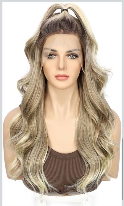 Перука омбре с къдрици