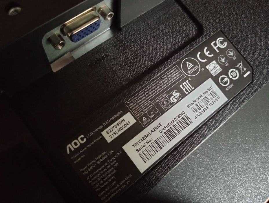 Монитор AOC 22" fullHD