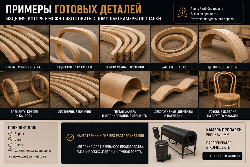 Камера для пропарки древесины