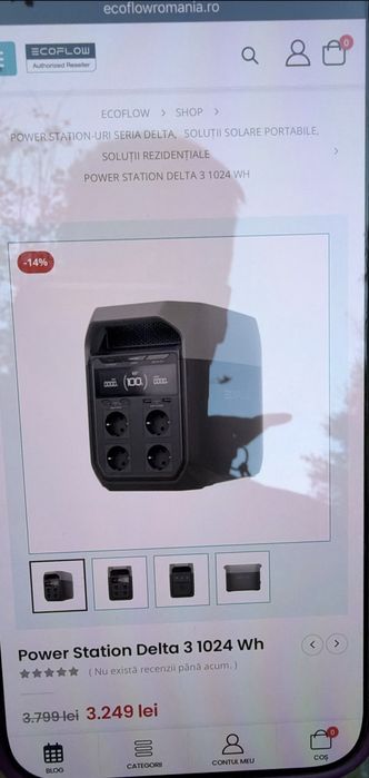 Baterie powerstation ecoflow delta 3 noua sigilata