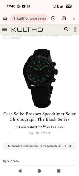 Ceas Seiko prospex