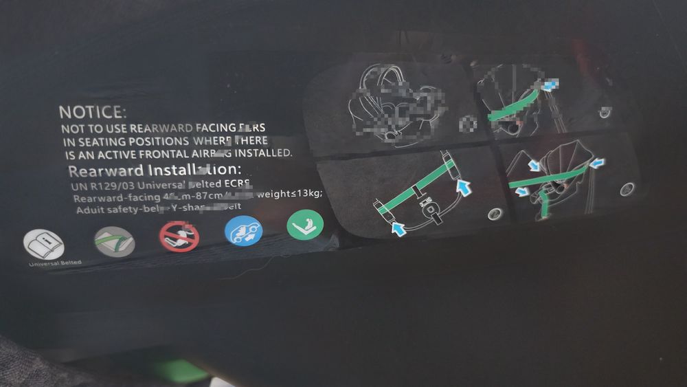 Scoică auto Coccolle pentru bebeluşi - stare foarte bună