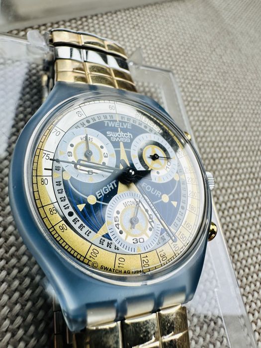 Ceas colectie Swatch Chrono La Reine Prochaine (SCN114) din 1994