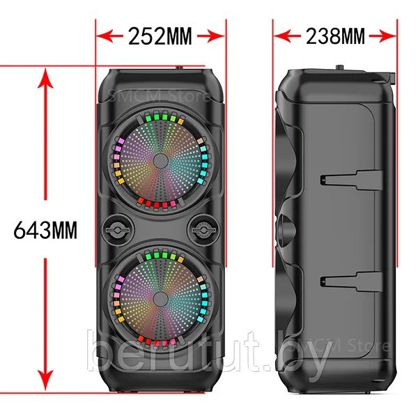 БЕПУЛ Доставка,Bluetooth Караоке Колонка 65см ZQS8229W+Симсиз Микрофон
