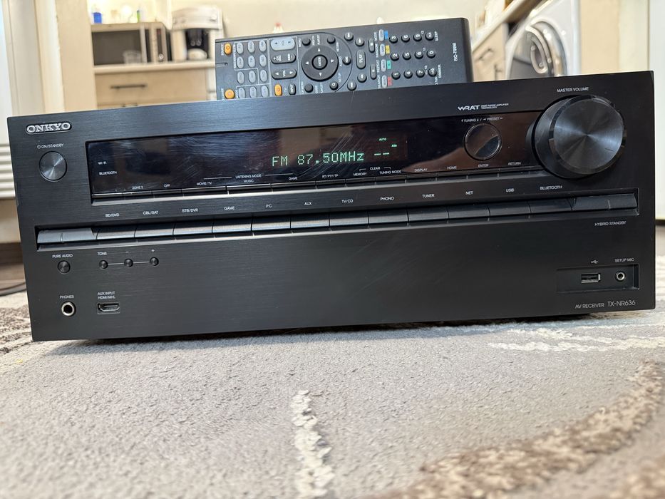 Onkyo TX-NR636. Bluetooth WI-FI Като нов