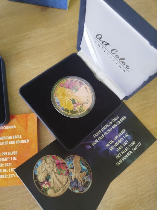 7 унции сребро Silver American Eagle Мистични животни