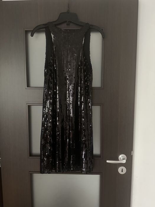Rochie neagra cu paiete S-M