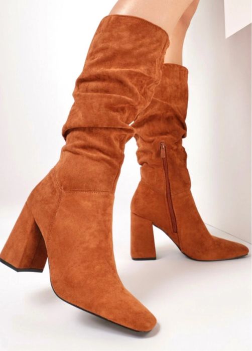 Cizme comode din piele intoarsa ecologica