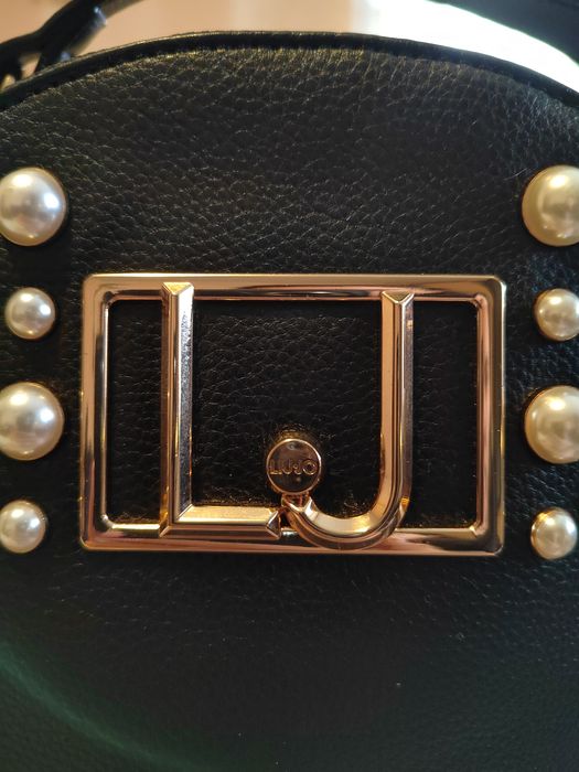 LIU JO раница от еко кожа с перлени мъниста