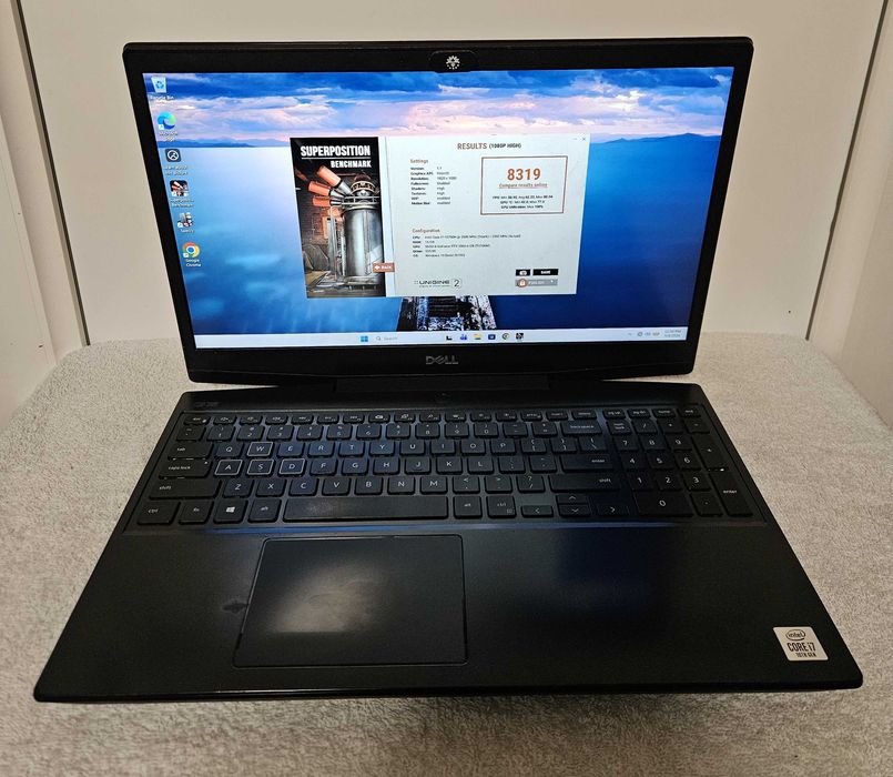 laptop gaming 15.6" Dell G5 5500 i7 10750H 16gb ram ssd 1Tb placa video RTX 2060 6gb