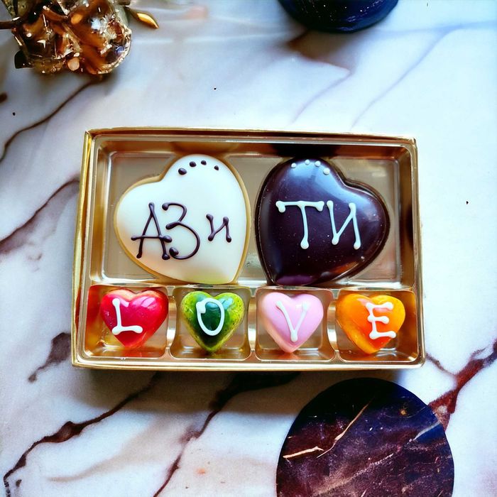 Шоколадови сърца Подарък за Свети Валентин