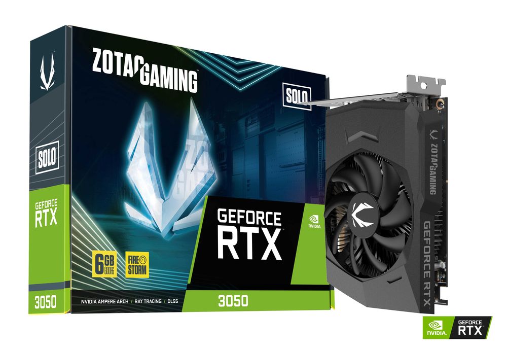 } Видеокарта ZOTAC GeForce RTX 3050 6GB GDDR6 Solo