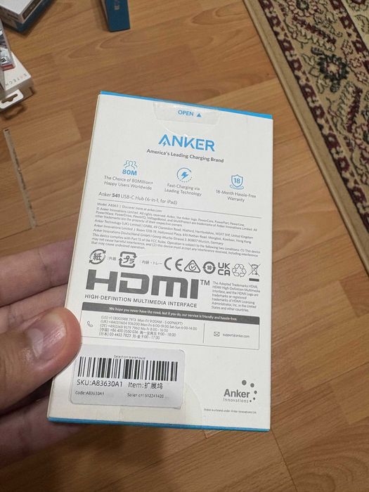 USB Hub Anker 541 для iPad Pro