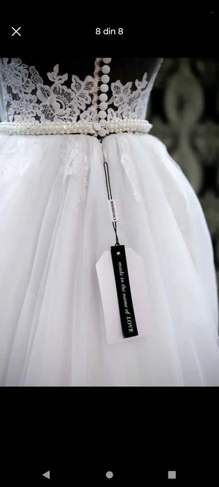 Rochie de mireasa Nouă cu etichetă