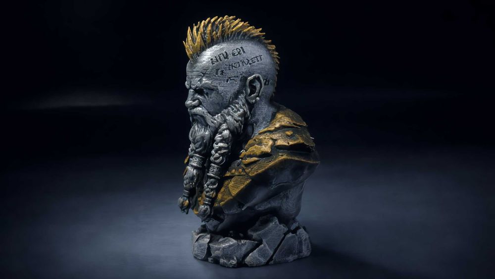 Ръчно изработена 3D принтирана колекционерска фигурка – Воин Викинг / Fantasy Bust