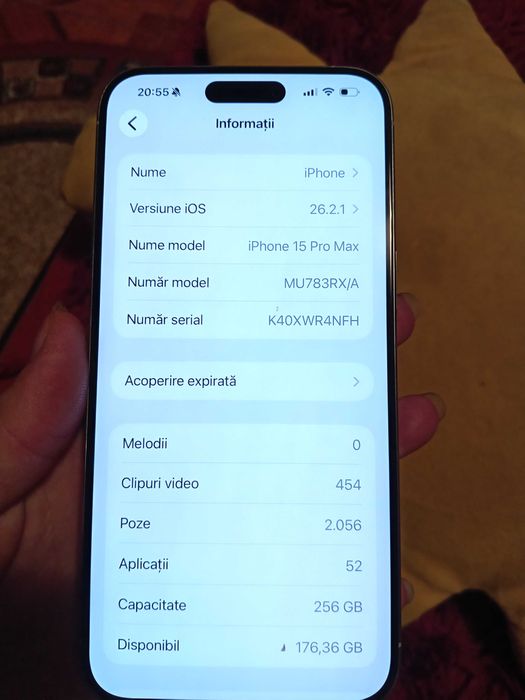 IPHONE 15 pro Max aproape nou folosit foarte puțin!