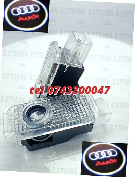 Lampa Logo Emblema Audi Portiera Kit De 2 Buc Led