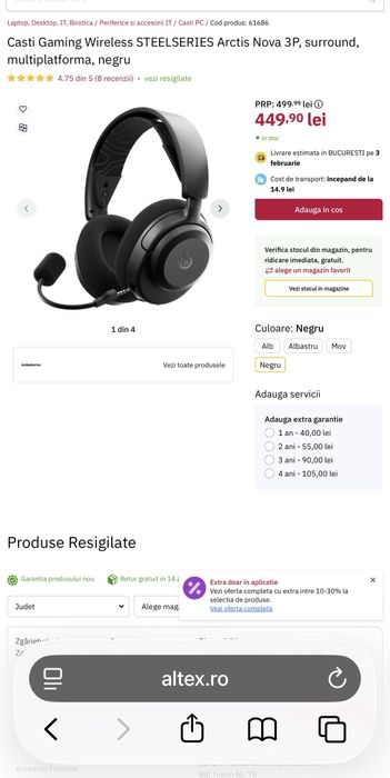 casti gaming wireless Acronis Nova 3P