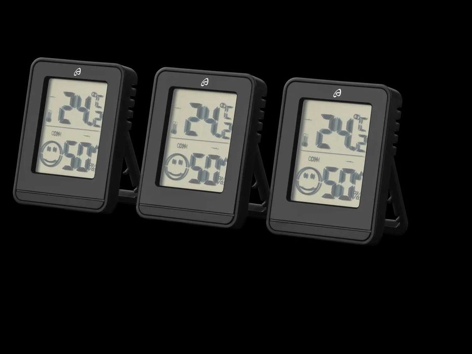 Set 3 buc termometru de interior, camera, cu higrometru, nou, Germania