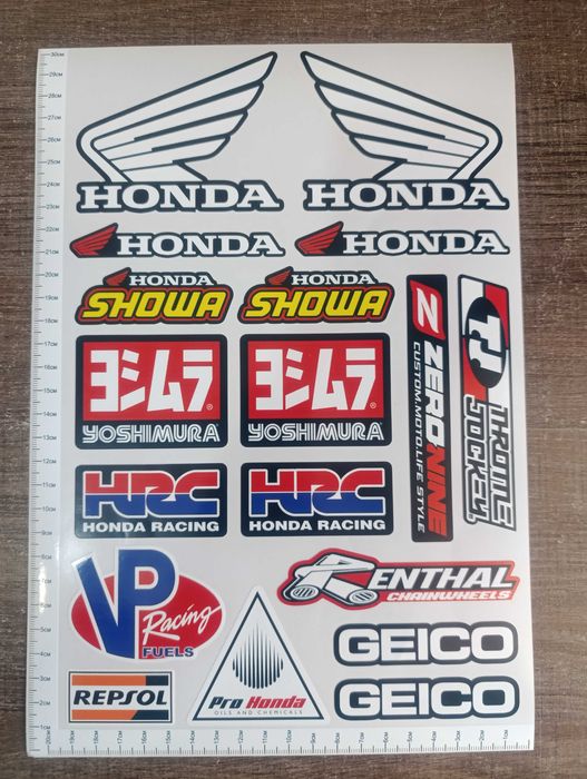 Стикери за ХОНДА Showa Yoshimura HRC Renthal Repsol и др.
