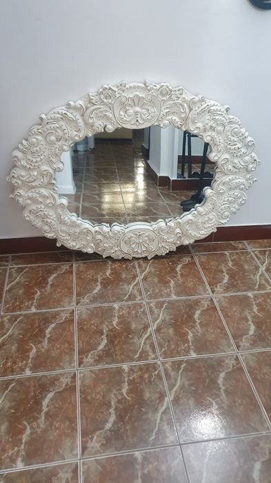 ramă oglindă sculptată lemn