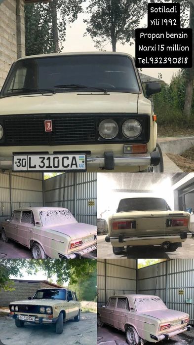 Vaz 2106 sotiladi narxi 15 million faqat naxtga