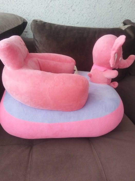 Детски пуф Мече и Слонче