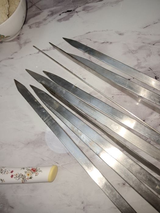 Шампура из не ржавейки, не прогибаются хорошие толщина