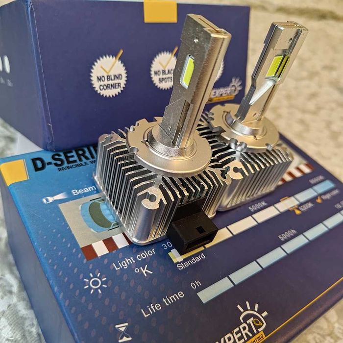 Двустранен CSP Осигурете си по-ярък лъч с LED крушки D2S D1S D3S