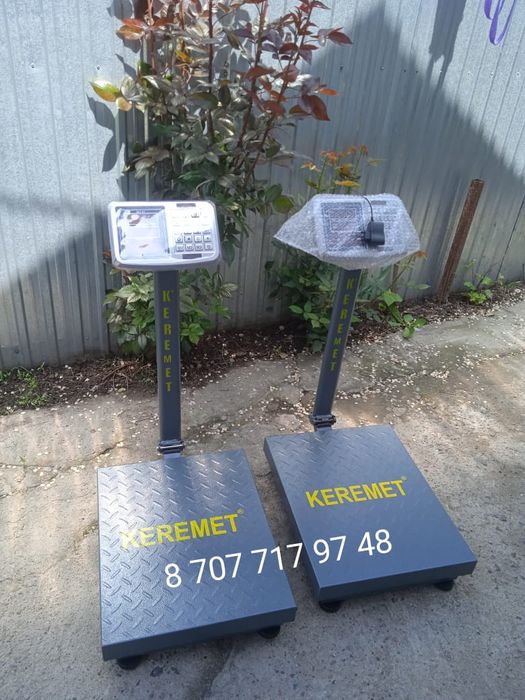 Весы электронные платформенные напольные КЕРЕМЕТ до 350кг новые в упак