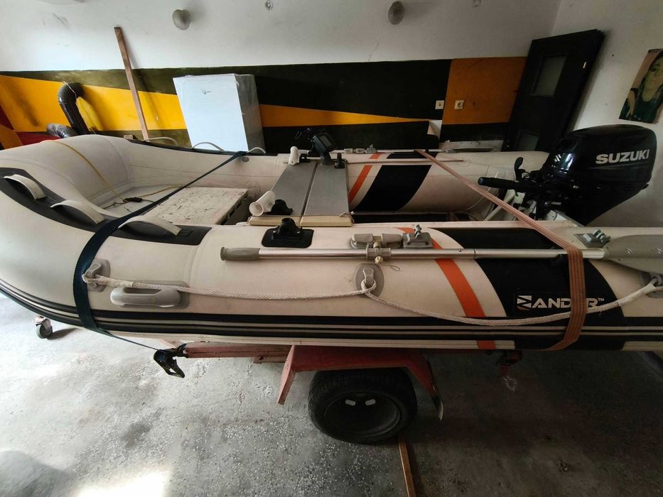 Надуваема лодка Zander ARIB-360S + Suzuki DF20 AS 20 к.с. + колесар | Пълен комплект